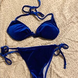 Velvet Blue Bikini Set